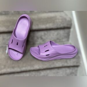 NEW Hoka Ora Recovery Unisex Slides 3 in Lilac Purple - Men’s 14/Women’s 16